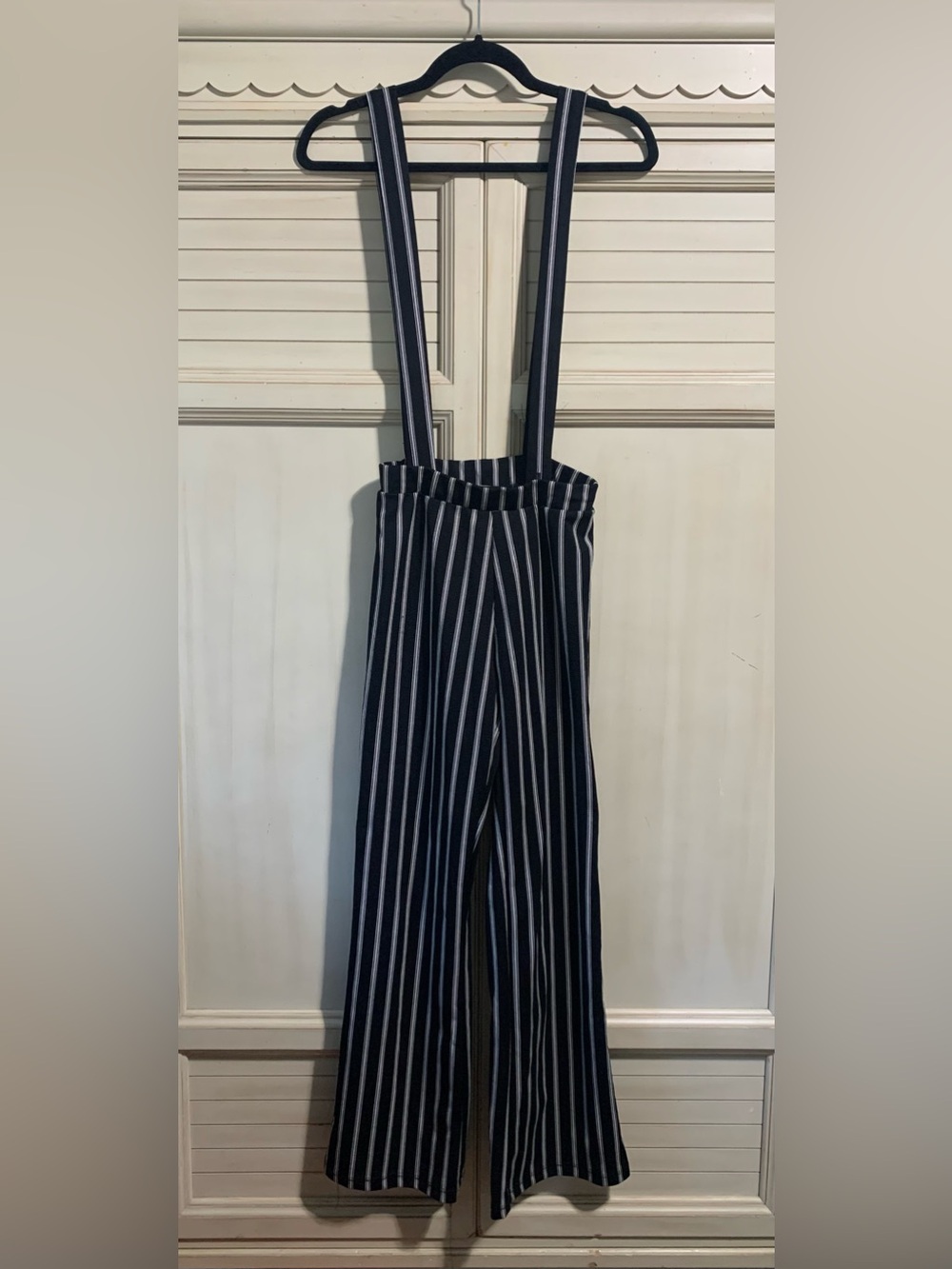 Vintage 579 Pinstripe Pants With Suspenders Vintage Y2K Women’s Size Small 90s
